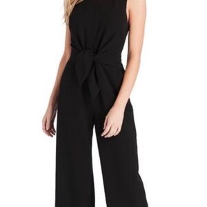 Vineyard Vines Black Tie-Front Jumpsuit